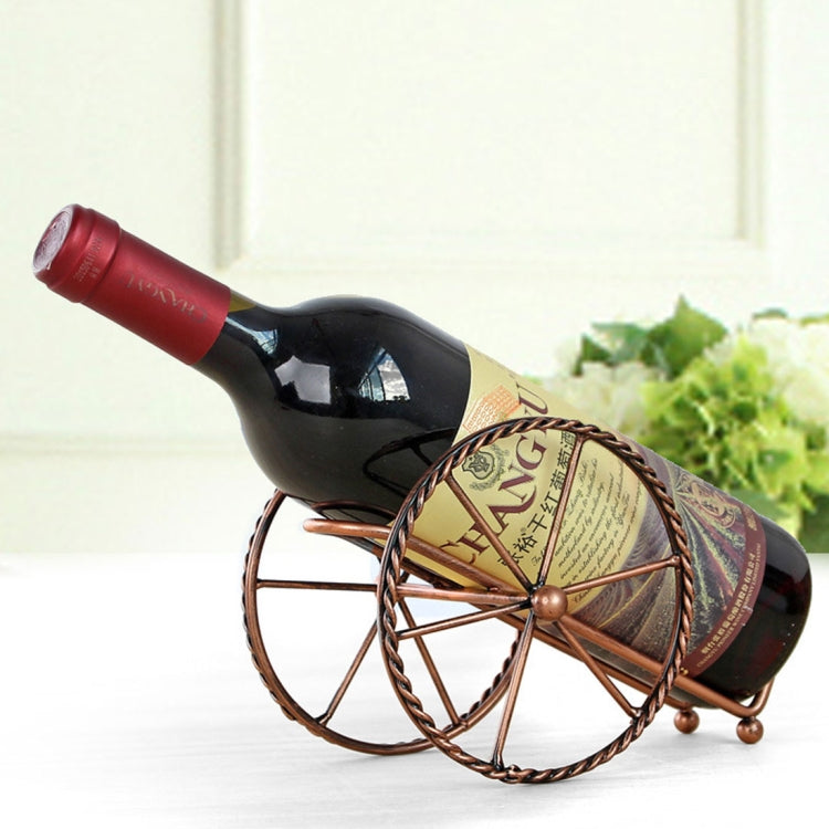 Creative European Metal Wine Decoration Wrought Iron Wine Rack for Single Wine Bottle Home decoration Interior Crafts