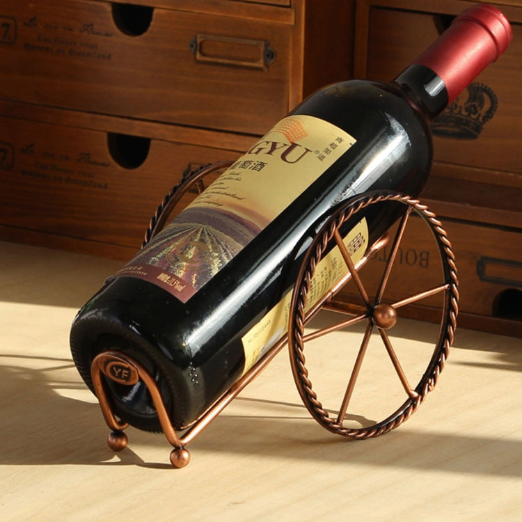 Creative European Metal Wine Decoration Wrought Iron Wine Rack for Single Wine Bottle Home decoration Interior Crafts