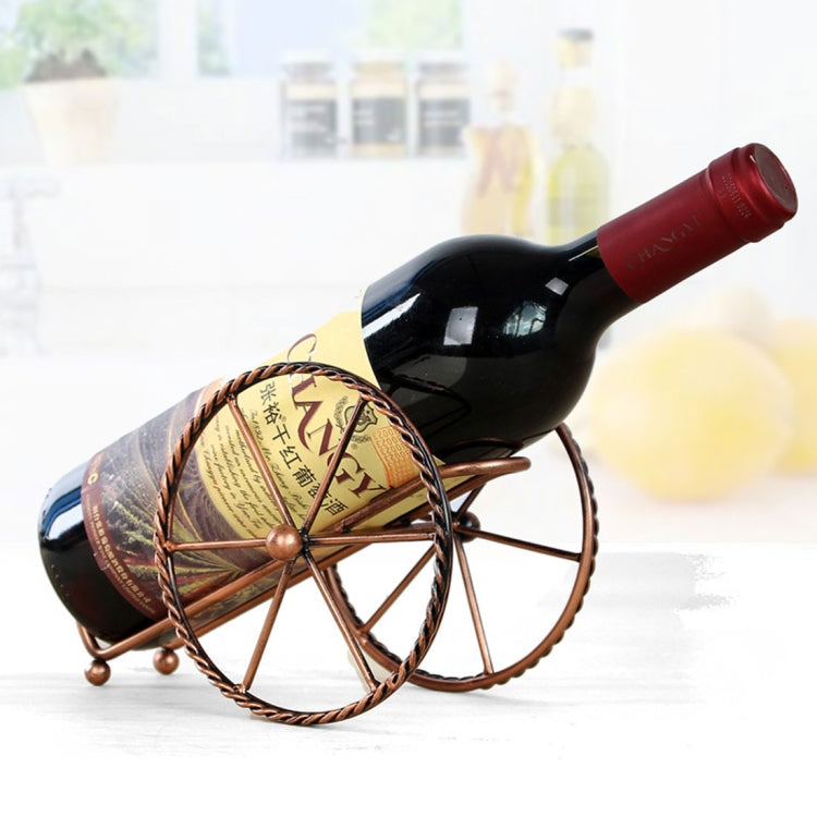 Creative European Metal Wine Decoration Wrought Iron Wine Rack for Single Wine Bottle Home decoration Interior Crafts