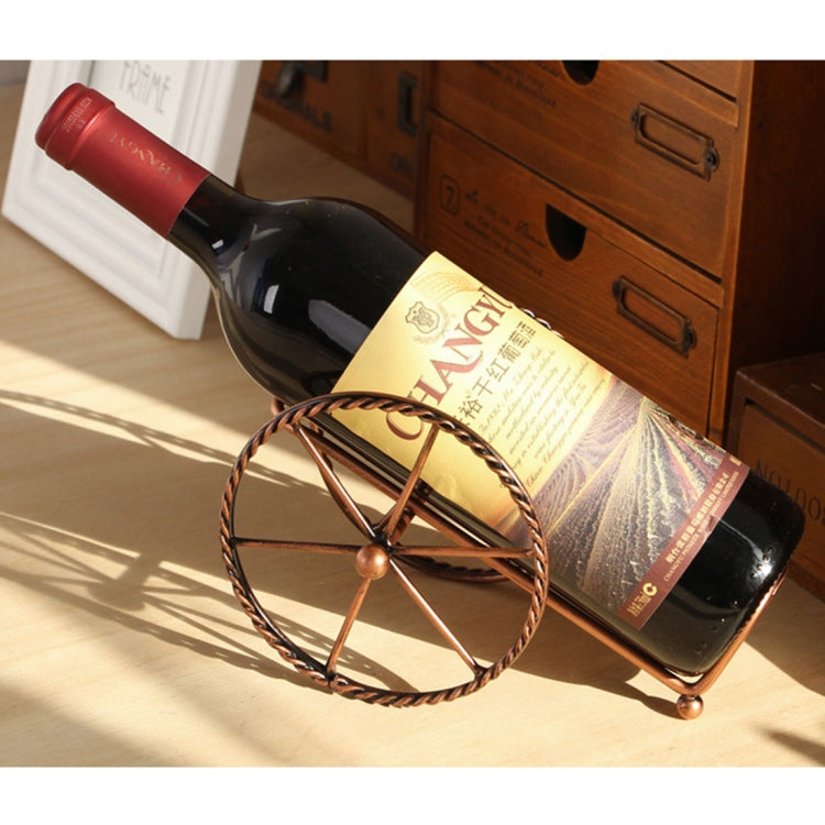 Creative European Metal Wine Decoration Wrought Iron Wine Rack for Single Wine Bottle Home decoration Interior Crafts
