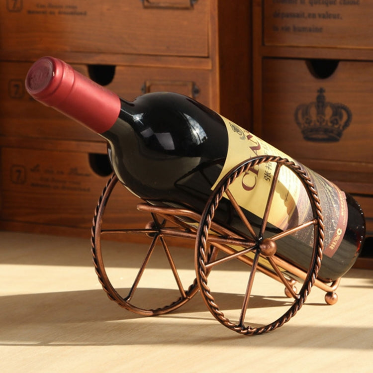 Creative European Metal Wine Decoration Wrought Iron Wine Rack for Single Wine Bottle Home decoration Interior Crafts