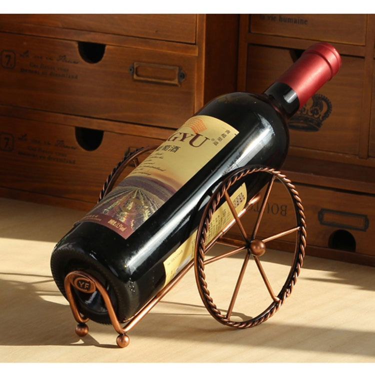 Creative European Metal Wine Decoration Wrought Iron Wine Rack for Single Wine Bottle Home decoration Interior Crafts