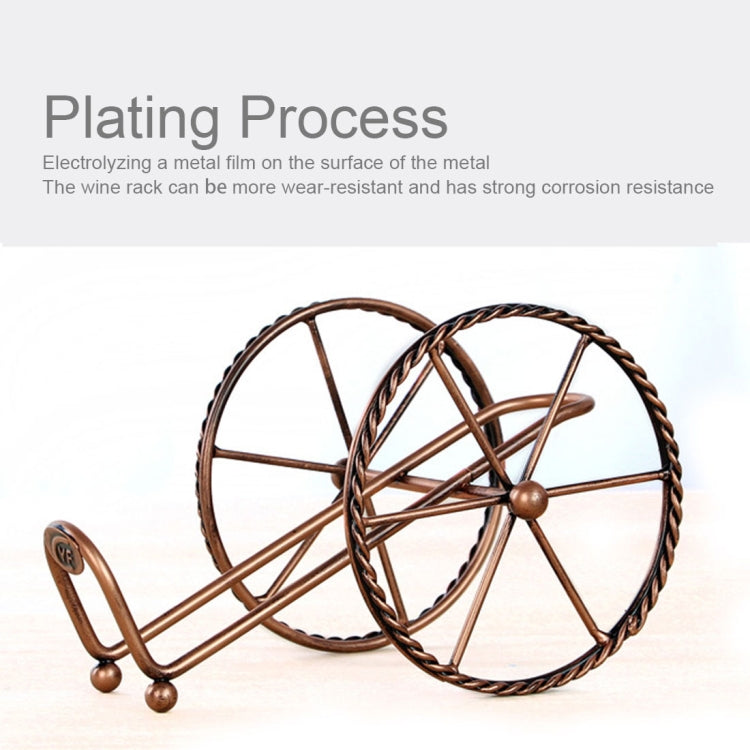 Creative European Metal Wine Decoration Wrought Iron Wine Rack for Single Wine Bottle Home decoration Interior Crafts