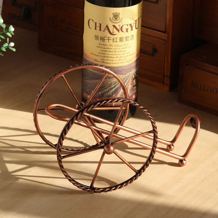 Creative European Metal Wine Decoration Wrought Iron Wine Rack for Single Wine Bottle Home decoration Interior Crafts