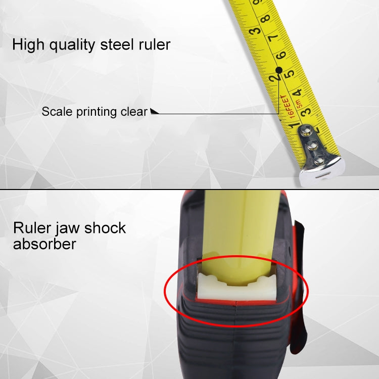 Aoben Retractable Ruler Measuring Tape Portable Pull Ruler Mini Tape Measure, Length: 5m Width: 19mm