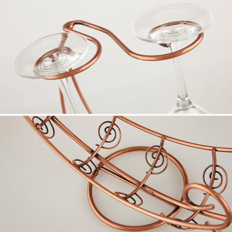 Creative European Metal Retro Pirate Ship Wine Rack Hanging Wine Glass Holder Bar Stand Holder  Wine Rack for Single Wine Bottle (Bronze)