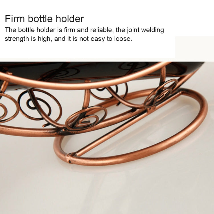 Creative European Metal Retro Pirate Ship Wine Rack Hanging Wine Glass Holder Bar Stand Holder  Wine Rack for Single Wine Bottle (Bronze)