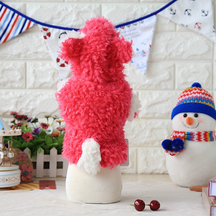 New Style Fleece Two-legged Clothes Plush Warm Pet Dog Clothes, Size: S, Back Length: 26cm, Chest: 32cm, Random Color and Style Delivery