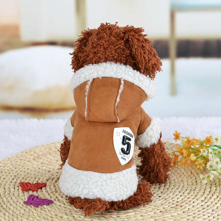 New Style Winter Cotton Warm Pet Dog Clothes, Size: XL, Back Length: 37cm, Chest: 46cm