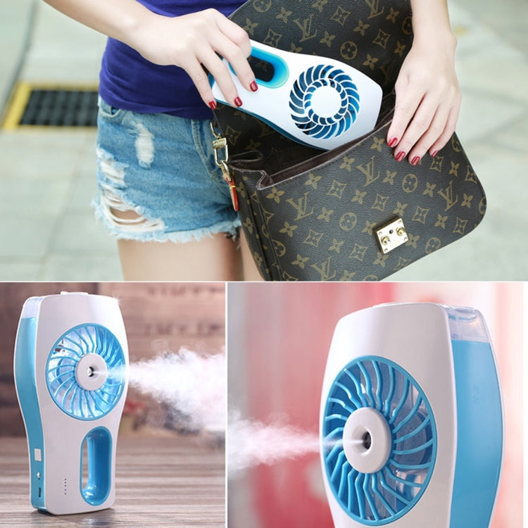 Mini Beauty Replenishment Humidifier Fan(Blue)