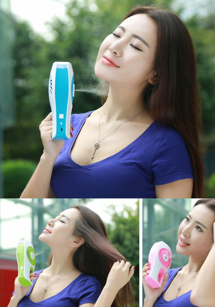 Mini Beauty Replenishment Humidifier Fan(Blue)