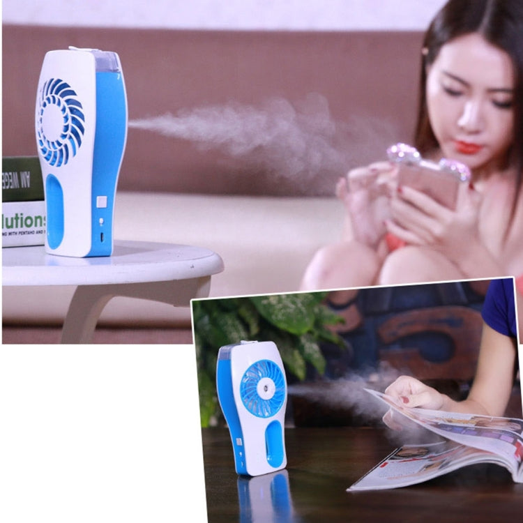 Mini Beauty Replenishment Humidifier Fan(Blue)