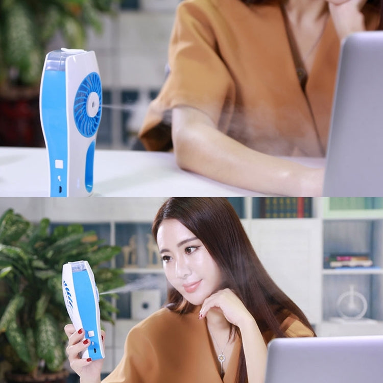 Mini Beauty Replenishment Humidifier Fan(Blue)