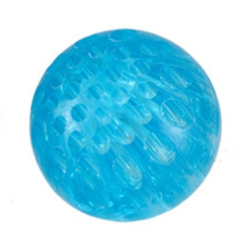 Pet Elastic Glowing Honey-hive Holes Ball Bite Resistant Tooth Toy, Diameter: 5cm