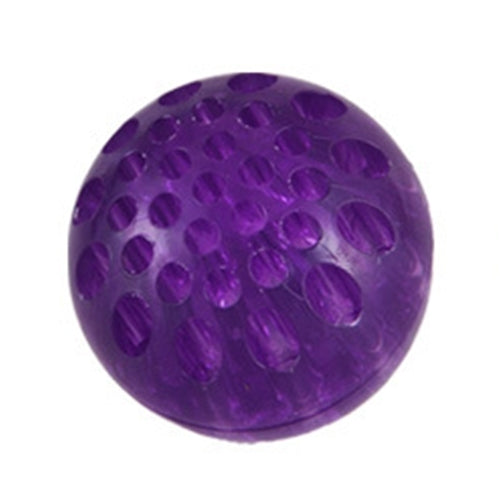 Pet Elastic Glowing Honey-hive Holes Ball Bite Resistant Tooth Toy, Diameter: 5cm