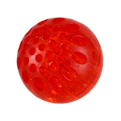 Pet Elastic Glowing Honey-hive Holes Ball Bite Resistant Tooth Toy, Diameter: 5cm