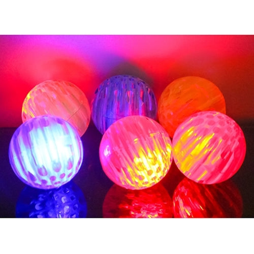 Pet Elastic Glowing Honey-hive Holes Ball Bite Resistant Tooth Toy, Diameter: 5cm