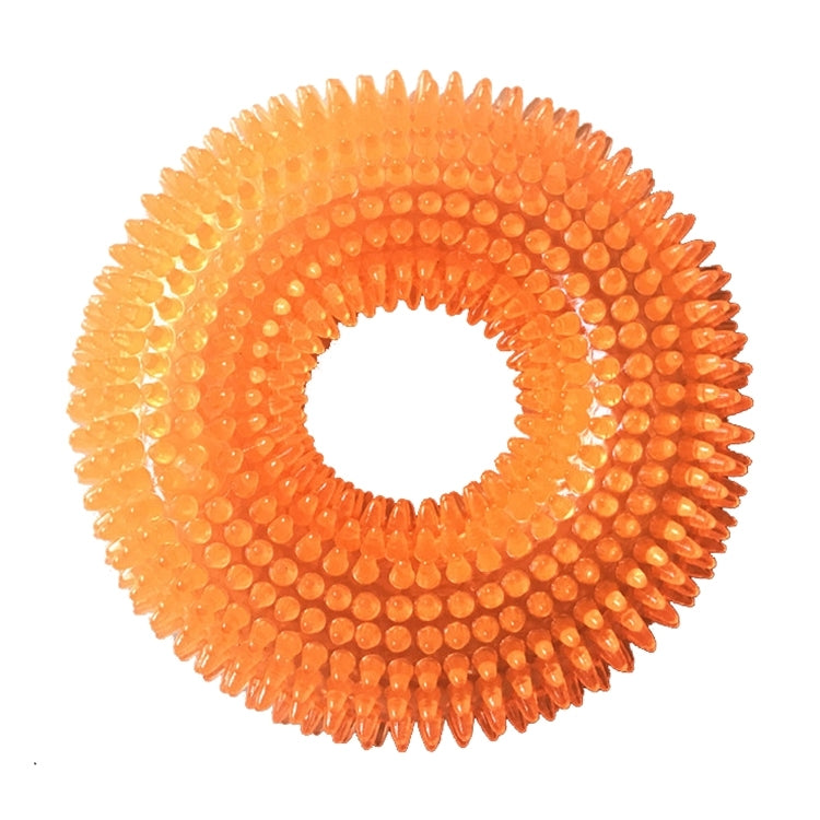Pet Sounding Toy Thorny Ring Bite Resistant Toy for Large Pets, Size: 12.5*12.5cm