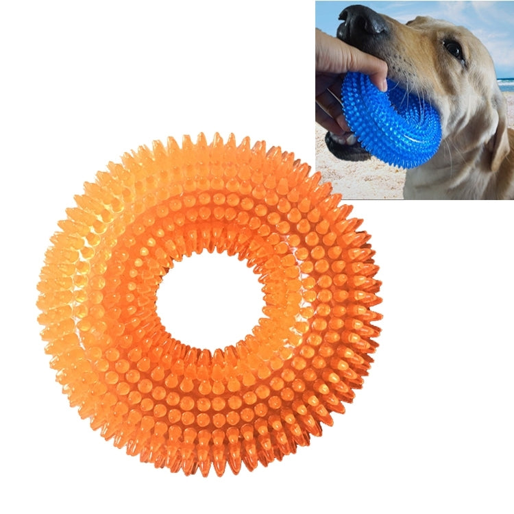 Pet Sounding Toy Thorny Ring Bite Resistant Toy for Large Pets, Size: 12.5*12.5cm