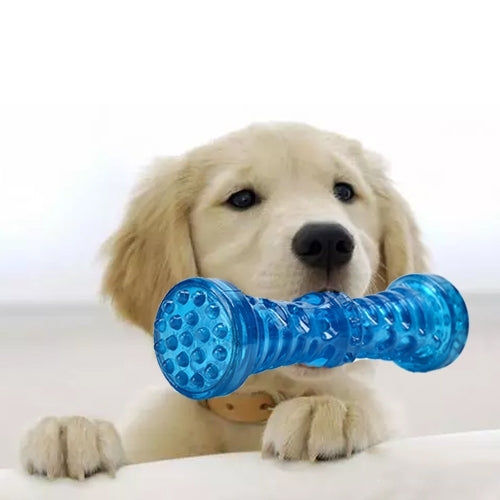 Pet Sounding Toy Dumbbell Molar Bite Resistant Tooth Toy for Large Pets, Size: Small (5*12cm)