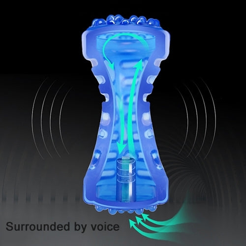 Pet Sounding Toy Dumbbell Molar Bite Resistant Tooth Toy for Large Pets, Size: Large (5*18cm)