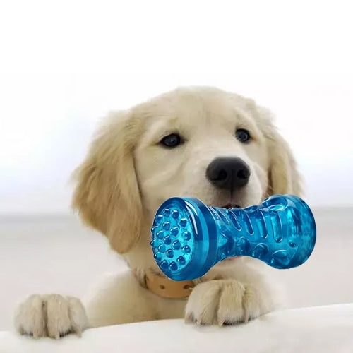 Pet Sounding Toy Dumbbell Molar Bite Resistant Tooth Toy for Large Pets, Size: Large (5*18cm)