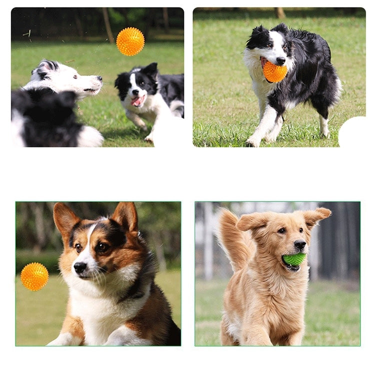 Pet Sounding Toy Hedgehog Ball Golden Retriever Molar Bite Resistant Tooth Toy for Large Pets, Large, Diameter: 11cm, Random Color Delivery