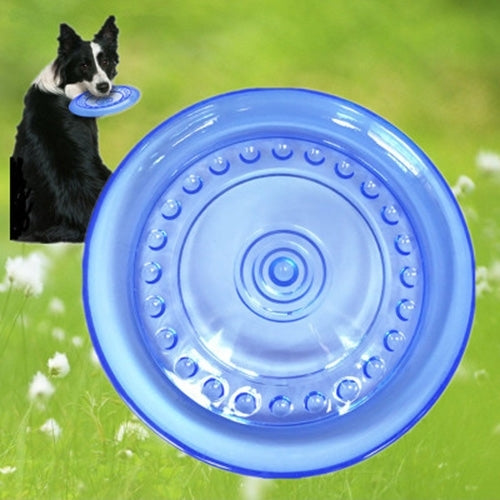 Pet Flying Disc Golden Retriever TPR Soft Bite Resistant Flying Saucer Toy for Large Pets, Small, Diameter: 15.5cm, Random Color Delivery