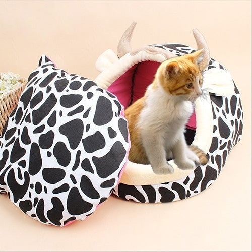 Pet Supplies Detachable Pets Nest Cute Cartoon Shape Mongolia Bag Cat Dog House, Large, Size:45*42cm