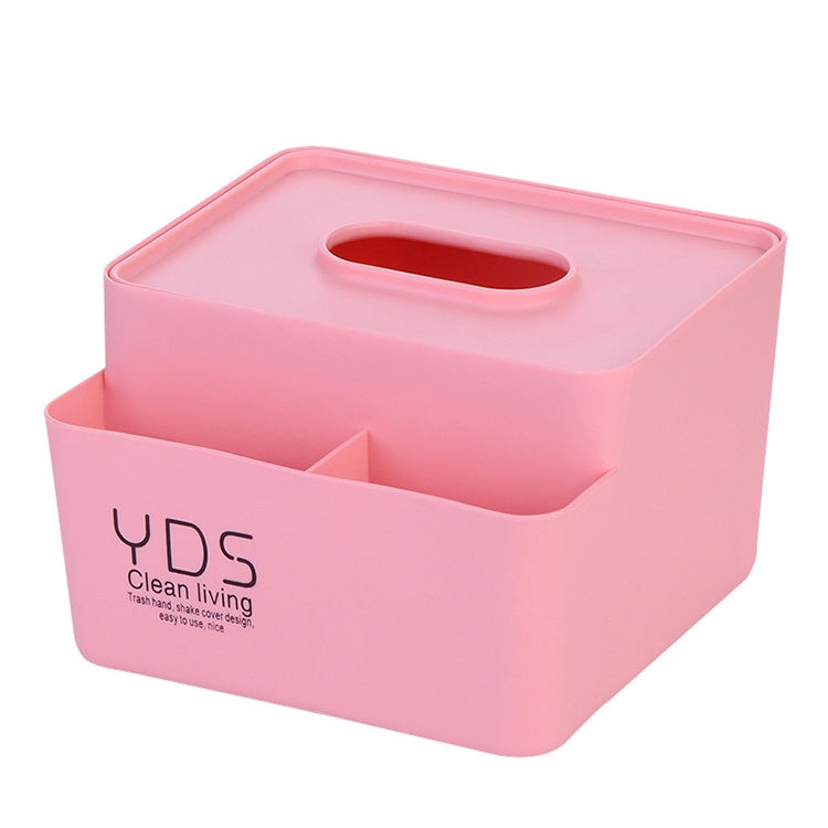 Multi-function Simple Household Large Square Shape Pumping Tissue Box Plastic Desktop Storage Box, Size:15.8*14.5*10cm