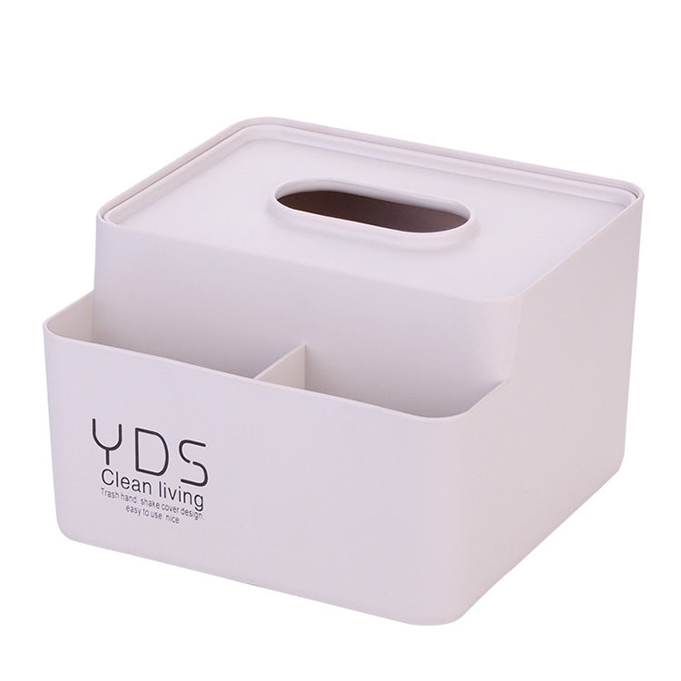 Multi-function Simple Household Large Square Shape Pumping Tissue Box Plastic Desktop Storage Box, Size:15.8*14.5*10cm
