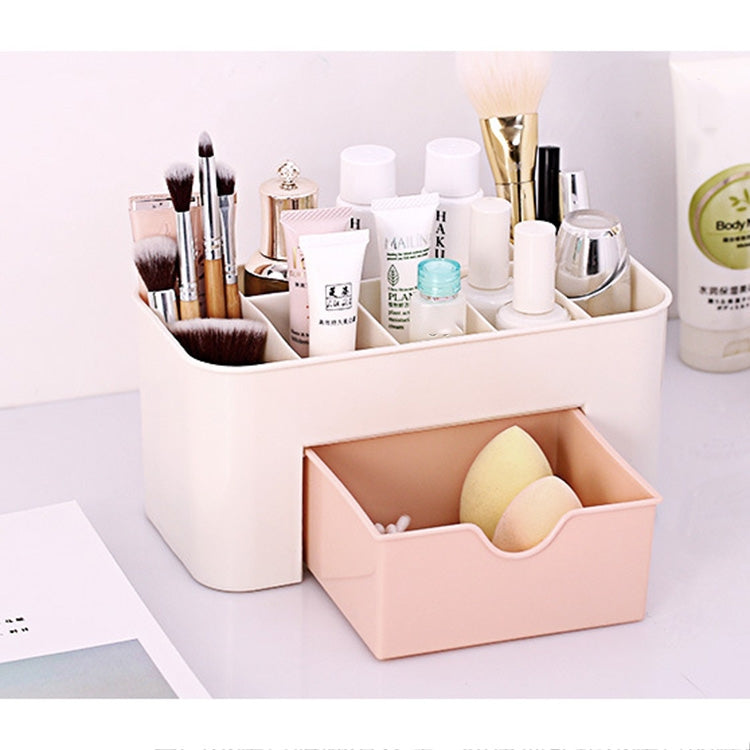 Multi-function Sub Format Desktop Cosmetics Tableware Organize Debris Storage Box Container Holder with Drawer