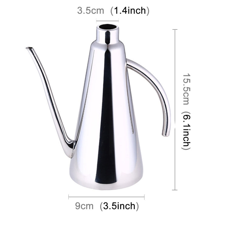Kitchen Supplies Stainless Steel Leak-proof Oiler Jar Soy Sauce Vinegar Bottle, Small, Size:15.5*9*3.5cm
