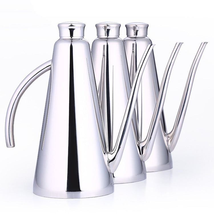 Kitchen Supplies Stainless Steel Leak-proof Oiler Jar Soy Sauce Vinegar Bottle, Small, Size:15.5*9*3.5cm