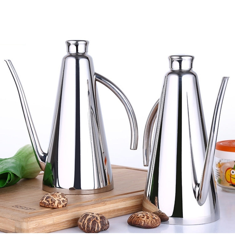 Kitchen Supplies Stainless Steel Leak-proof Oiler Jar Soy Sauce Vinegar Bottle, Large, Size:21.5*10.3*3.5cm