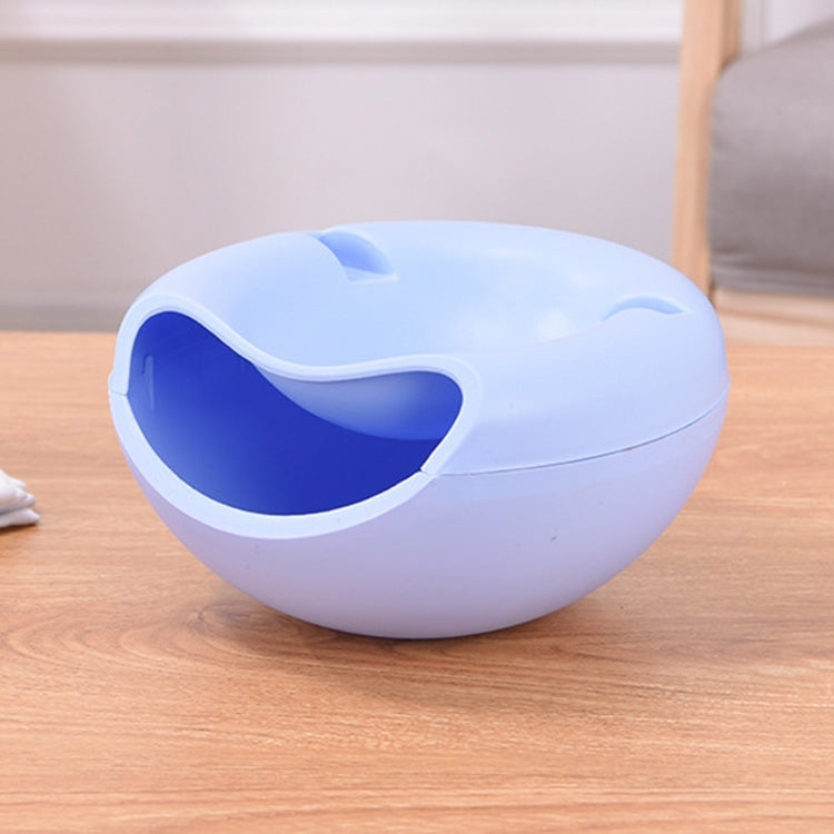 Multifunctional Double Layer Dry Fruit Containers Snacks Seeds Storage Box Garbage Desk Phone Holder Plate Dish, Size:20*11cm, Random Color Delivery