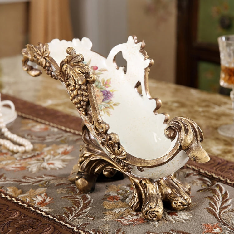 Retro Flower Print Wine Rack European Resin Process Wine Bottle Holder Home Decoration Interior Crafts