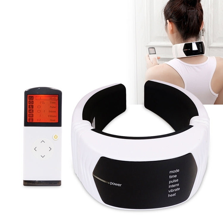6W Electric Back Neck Shoulder Infrared Heated Electrical Pulse Body Massager, AC 220V