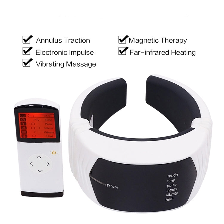 6W Electric Back Neck Shoulder Infrared Heated Electrical Pulse Body Massager, AC 220V