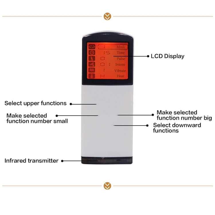 6W Electric Back Neck Shoulder Infrared Heated Electrical Pulse Body Massager, AC 220V