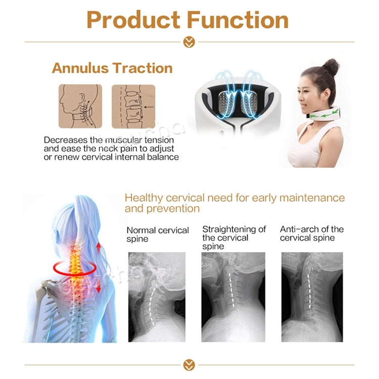 6W Electric Back Neck Shoulder Infrared Heated Electrical Pulse Body Massager, AC 220V