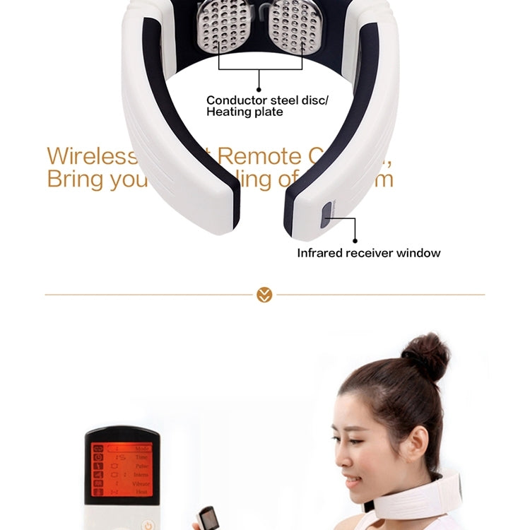 6W Electric Back Neck Shoulder Infrared Heated Electrical Pulse Body Massager, AC 220V