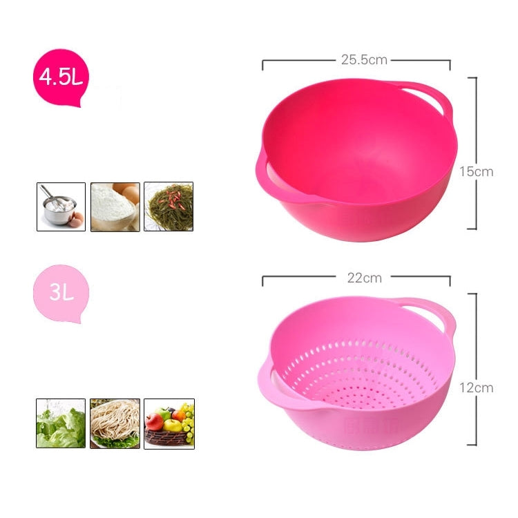 8 Pieces Set Creative Rainbow Salad Bowl Measuring Cup Measuring Spoon Kitchen Tools