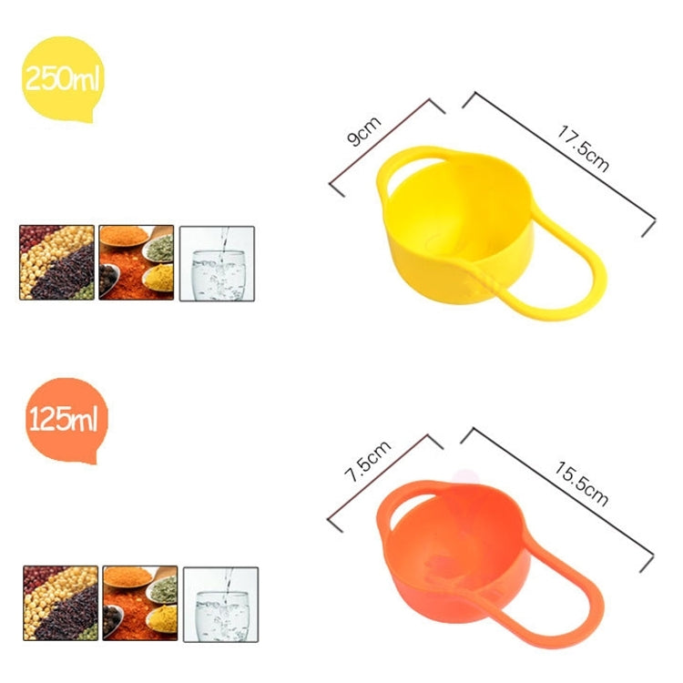 8 Pieces Set Creative Rainbow Salad Bowl Measuring Cup Measuring Spoon Kitchen Tools