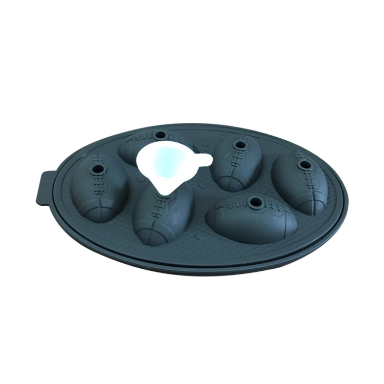 Rugby Shape 3D Ice Cube Mold Maker Bar Party Silicone Trays Chocolate Mold Kitchen Tool