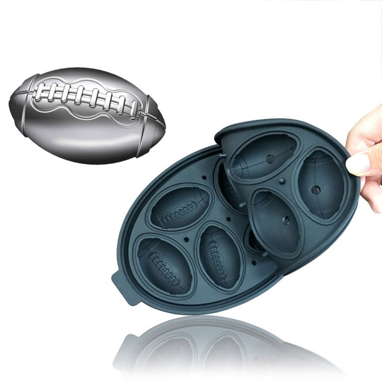 Rugby Shape 3D Ice Cube Mold Maker Bar Party Silicone Trays Chocolate Mold Kitchen Tool