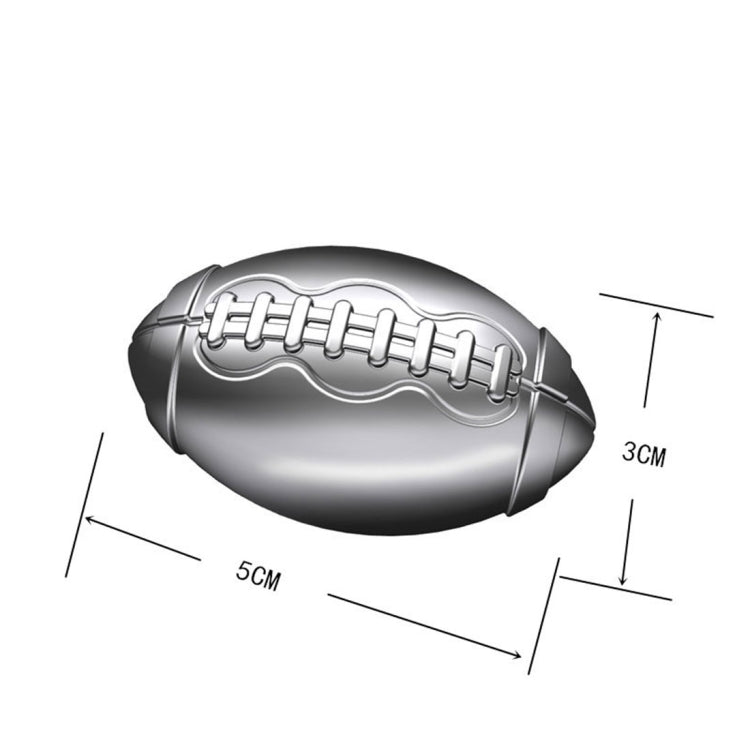 Rugby Shape 3D Ice Cube Mold Maker Bar Party Silicone Trays Chocolate Mold Kitchen Tool