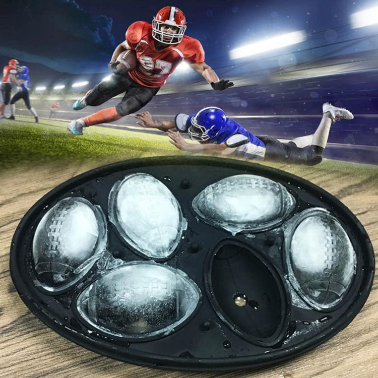 Rugby Shape 3D Ice Cube Mold Maker Bar Party Silicone Trays Chocolate Mold Kitchen Tool