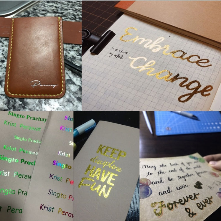 50 PCS A4 Size Foil Papers, Random Colors Delivery