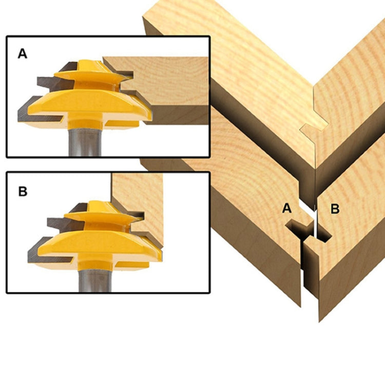 1/2 x 1-3/8 Shank Woodwork 45 Degree Engagement Tenon Cutter Blade Right Angle Accessories Knife Woodworking Tools